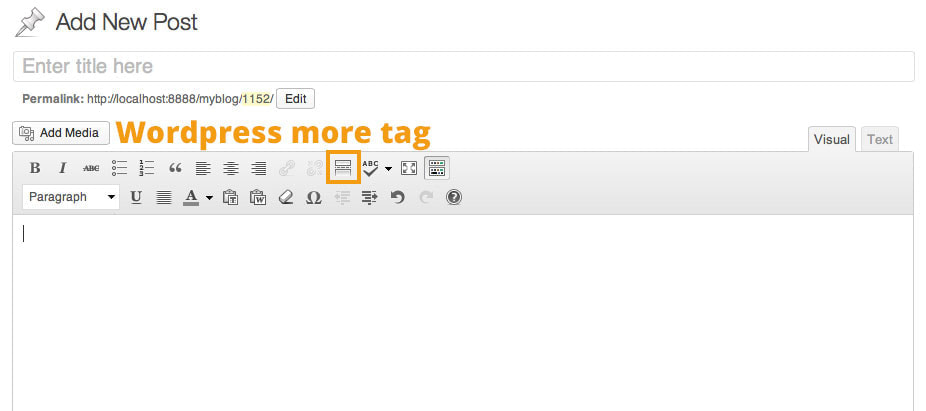 Wordpress more tag