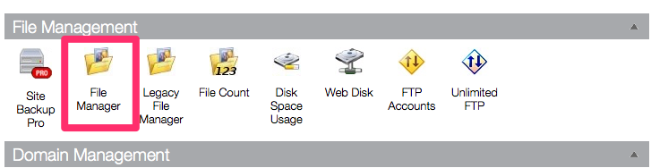 cPanel File Manager